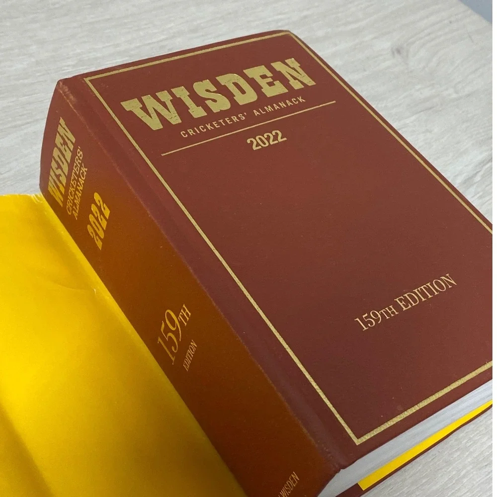 Wisden Cricketers Almanack 2022 159th Edition Hardback Lawrence Booth Cricket